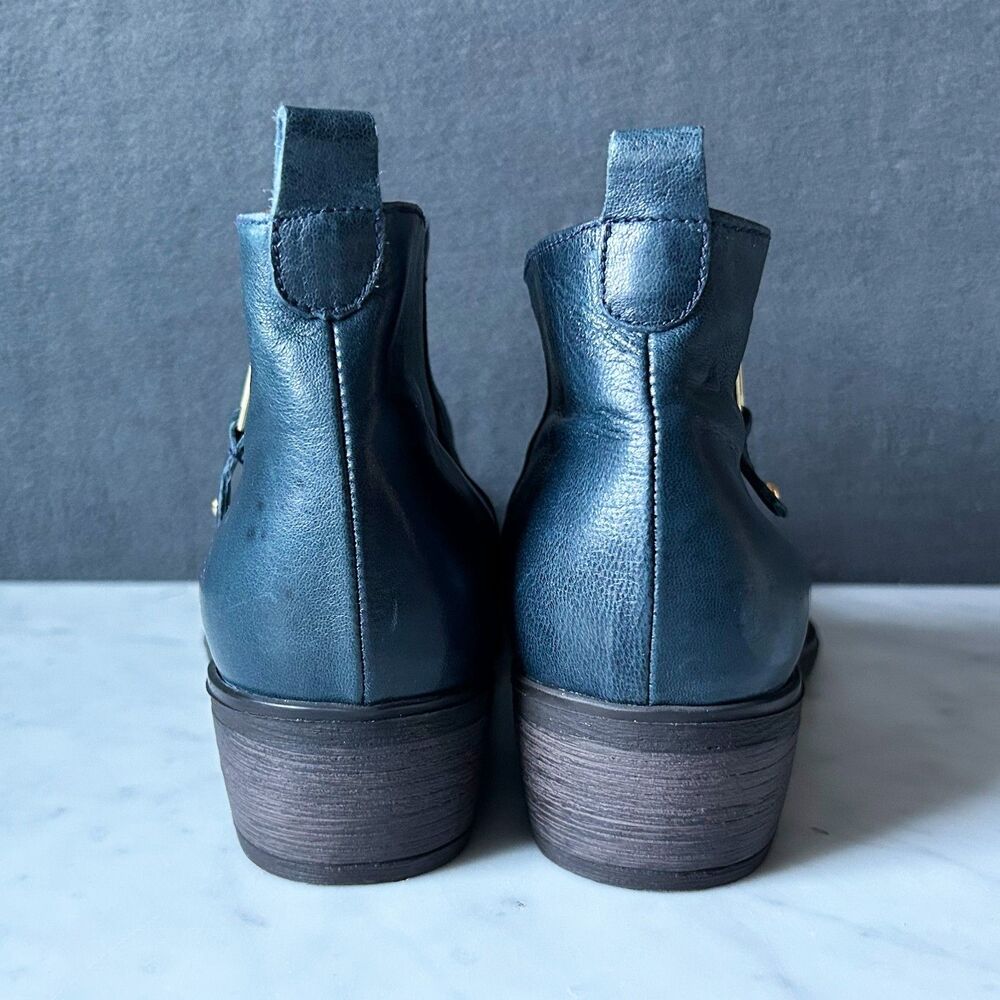 Eric Michael Teal Blue Ankle Boots - Like New! - Picture 5 of 8